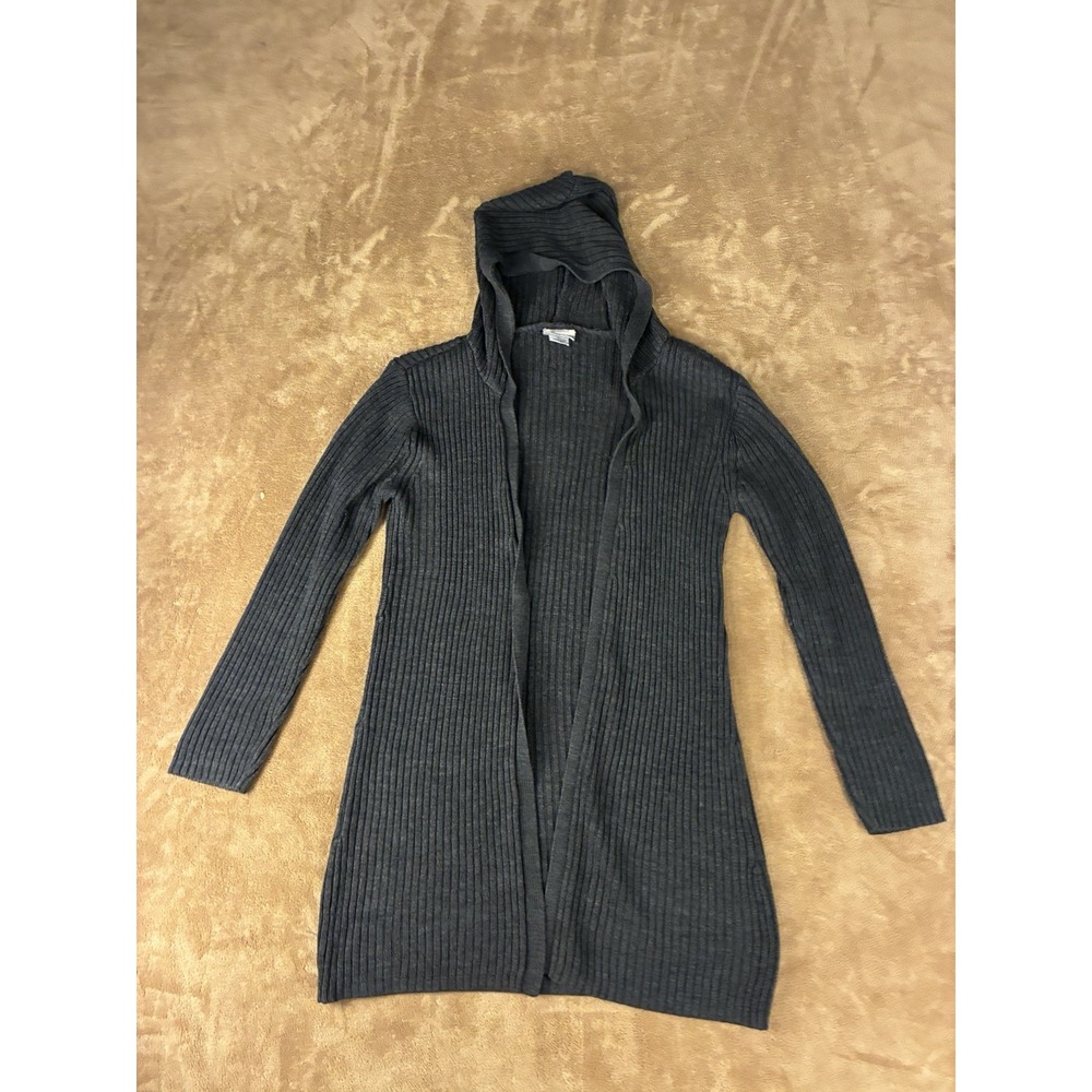 VTG Ravegirl Womens Top Cardigan L* Charcoal Gray Korea Made Cozy-vibes 90s/Y2K
